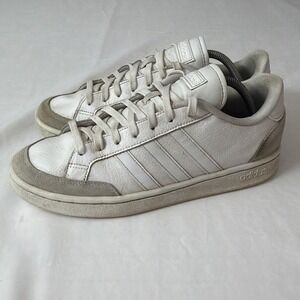 adidas Men's Size 9.5 Grand Court SE Tennis Sneakers - white Orbit Grey Casual